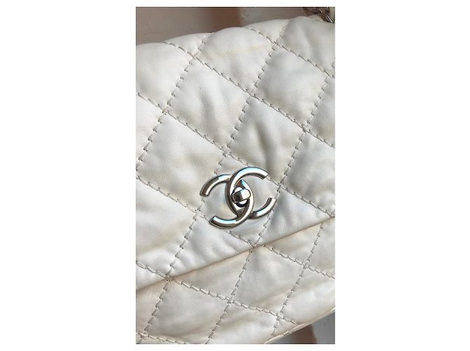 Timeless Maxi borsa senza tempo con scatola Chanel Beige Crema - vista 14