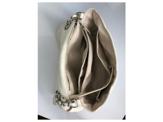 Timeless Maxi borsa senza tempo con scatola Chanel Beige Crema - vista 26