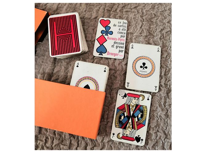 Hermès Rare vintage card game Hermes Red Dark blue - view 3