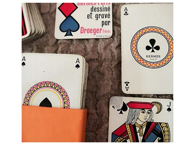 Hermès Rare vintage card game Hermes Red Dark blue - view 4
