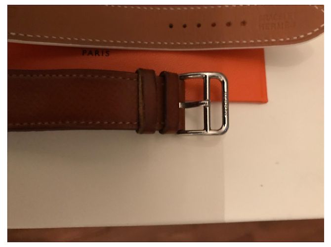 Hermès H-1.510-Format Mittelzifferblatt Brillant auf Perlmutt Silber - Ansicht 10