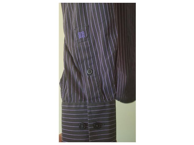 Camisa Givenchy de rayas morada de algodón M Multicolor Púrpura - vista 3