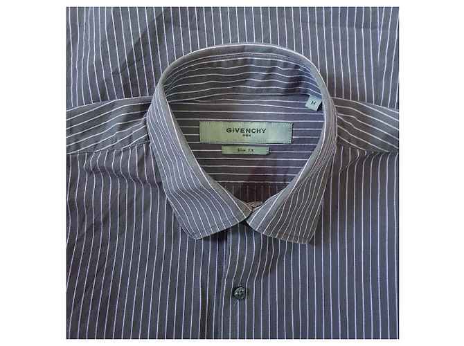 Camisa Givenchy de rayas morada de algodón M Multicolor Púrpura - vista 4