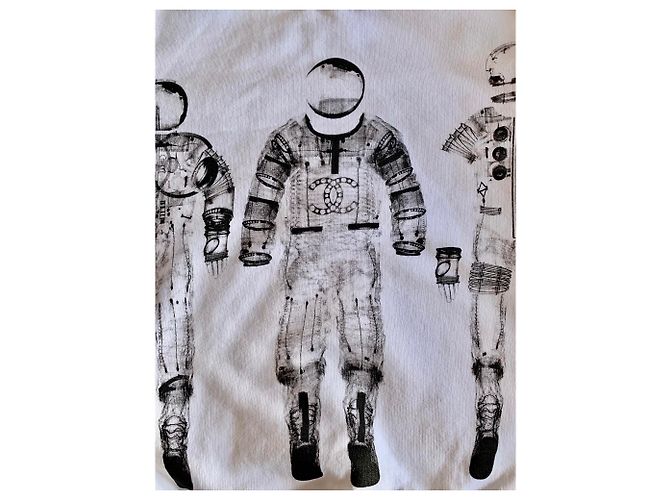 Kosmonauten-Astronauten-Schweiß CHANEL Weiß - Ansicht 4