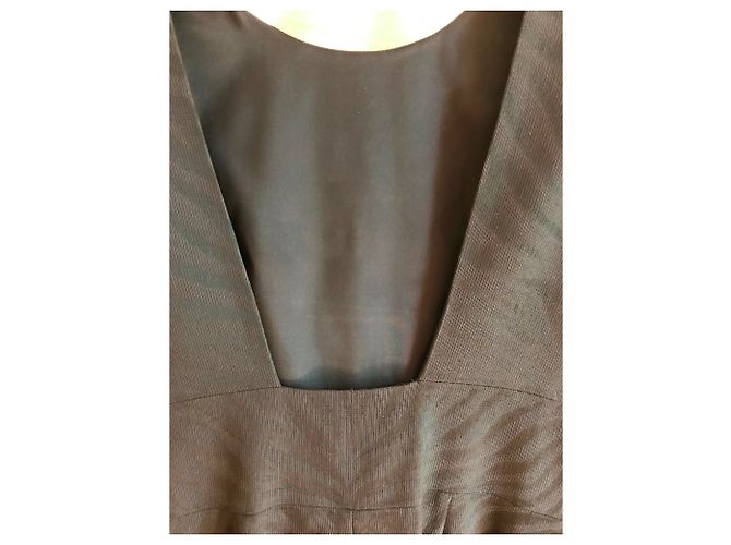 Vestido sin espalda Shiny Upperr The Kooples Negro - vista 5