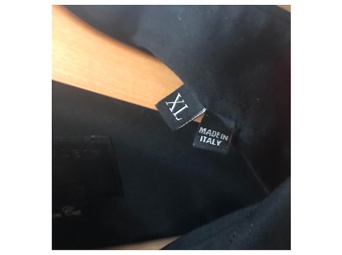 Camicia Philipp Plein Nera in Cotone Taglio Platino XL Nero - vista 6