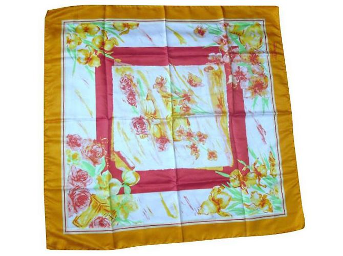 St Dupont Schal Orange aus Polyester 88x85cm - Ansicht 2