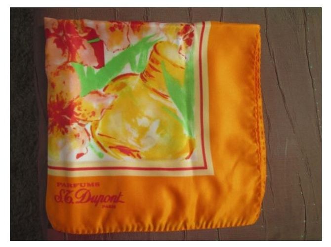 St Dupont Schal Orange aus Polyester 88x85cm - Ansicht 4