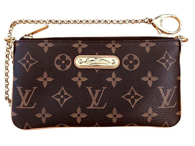 Louis Vuitton Monogram Canvas Milla MM Clutch Marrón oscuro - vista 2
