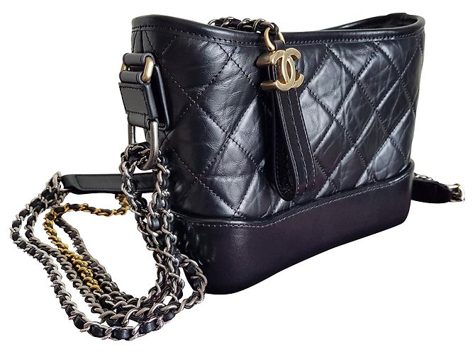 Borsa Chanel Gabrielle Hobo piccola Nero - vista 2