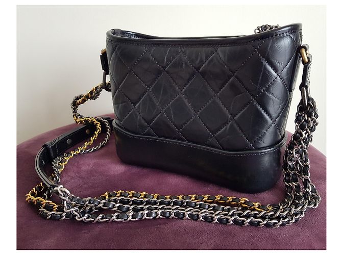 Borsa Chanel Gabrielle Hobo piccola Nero - vista 4