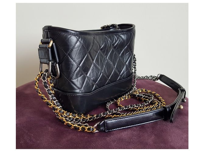 Borsa Chanel Gabrielle Hobo piccola Nero - vista 5