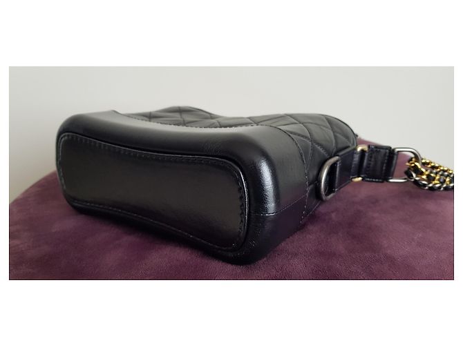 Borsa Chanel Gabrielle Hobo piccola Nero - vista 6