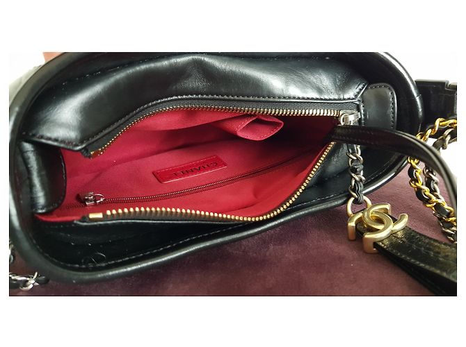 Borsa Chanel Gabrielle Hobo piccola Nero - vista 8