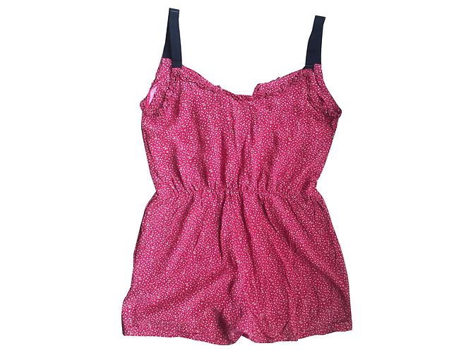 Sandro Seidenjumpsuit rot - Ansicht 2