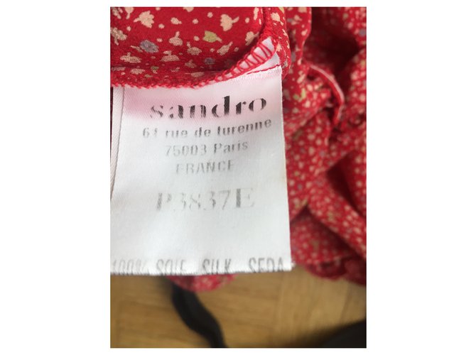 Sandro Seidenjumpsuit rot - Ansicht 3