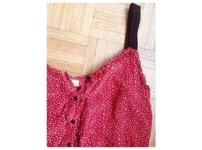 Sandro Seidenjumpsuit rot - Ansicht 5