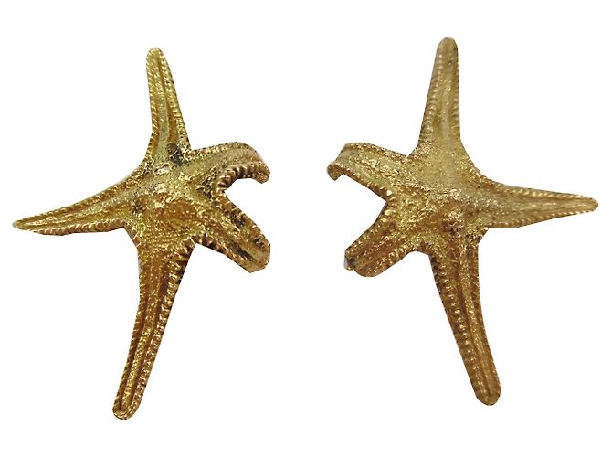 Ilías Lalaoúnis Pendientes de estrella de mar de Ilias Lalaounis con pendientes en oro amarillo 18K Bronce - vista 2