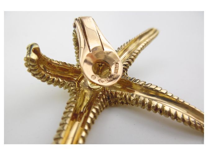 Ilías Lalaoúnis Pendientes de estrella de mar de Ilias Lalaounis con pendientes en oro amarillo 18K Bronce - vista 5