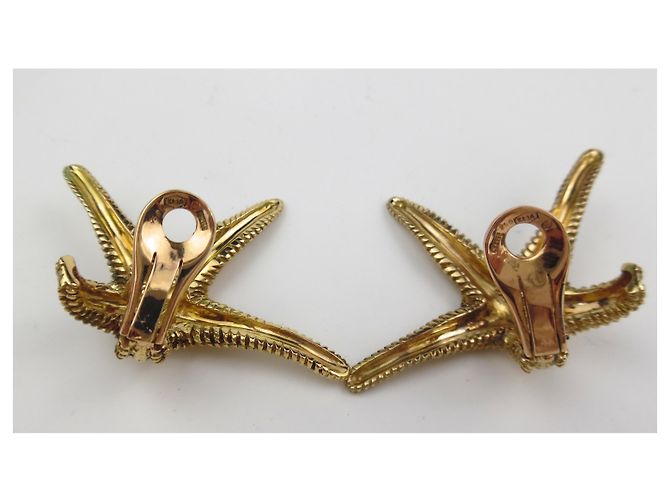 Ilías Lalaoúnis Pendientes de estrella de mar de Ilias Lalaounis con pendientes en oro amarillo 18K Bronce - vista 6