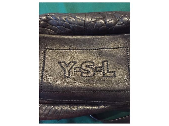 Borsa a tracolla Yves Saint Laurent in pelle nera Nero - vista 3
