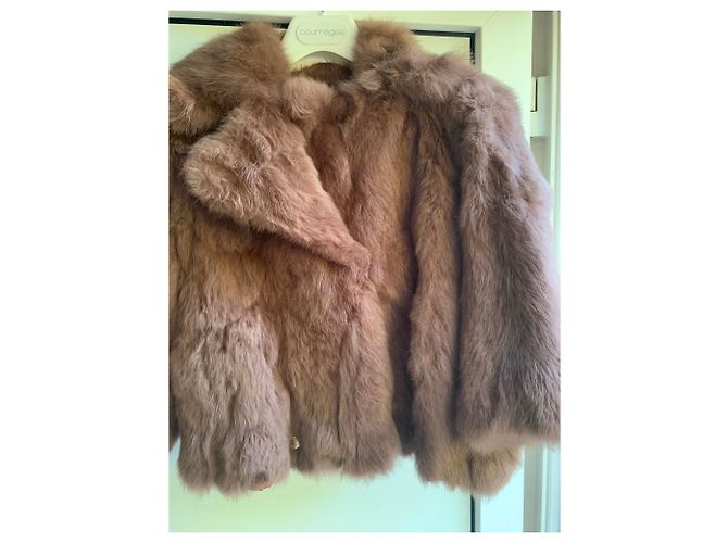 Autre Marque Veste en fourrure de lapin marron 13-14 ans Chataigne - vue 2