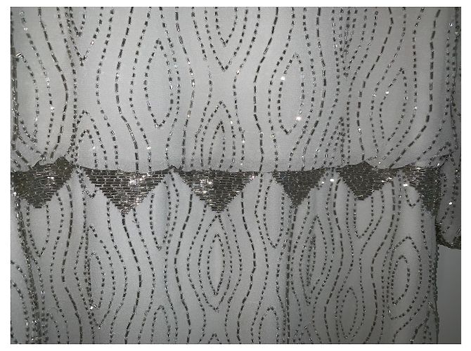 Abito da ragazza Rene Derhy grigio con strass maniche lunghe Argento - vista 2