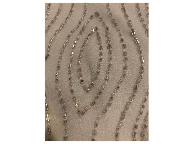 Abito da ragazza Rene Derhy grigio con strass maniche lunghe Argento - vista 5