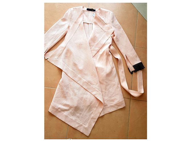Abrigo Roland Mouret Studham Melocotón - vista 4