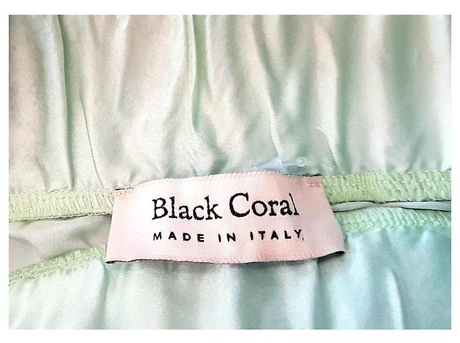 Autre Marque Turquoise Seidenhose mit weitem Bein Türkis - Ansicht 2
