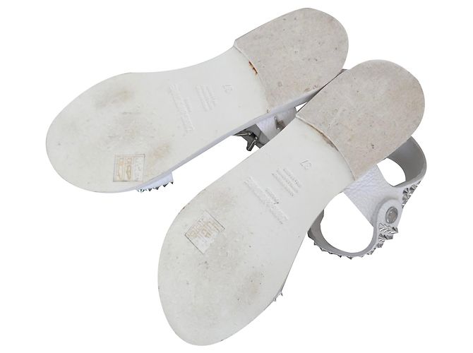 Zadig & Voltaire sandali bianchi con borchie - vista 2