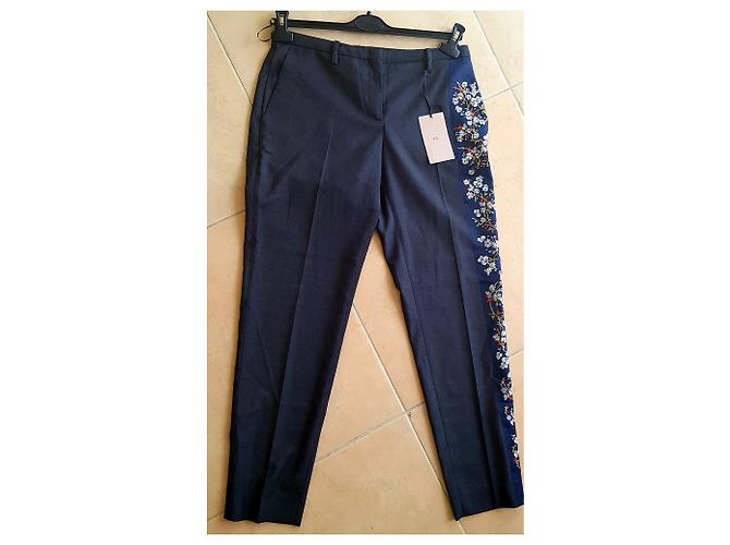 Calça de lã cinza No 21 - vista 4