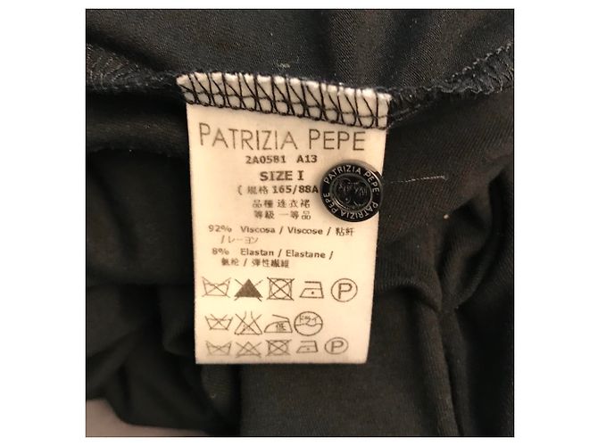 Vestido negro Patrizia Pepe de viscosa - vista 5