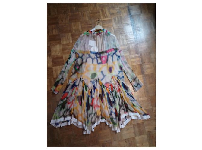 Abito Chloé in seta multicolore - vista 6