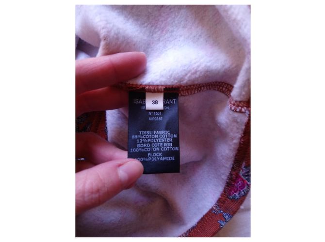 Isabel Marant Etoile Kinshasa Sweatshirt Ocker Baumwolle Hellbraun - Ansicht 5