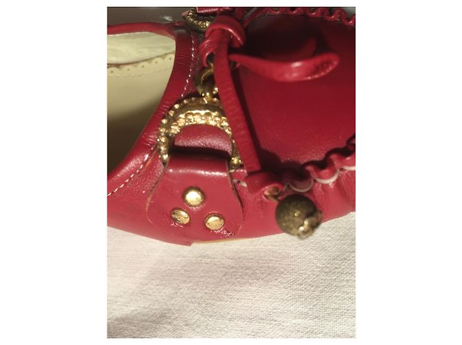 Mocassini Balenciaga Pelle Borgogna 38 Bordò - vista 2
