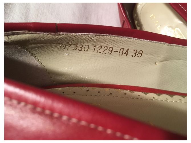 Mocassini Balenciaga Pelle Borgogna 38 Bordò - vista 6