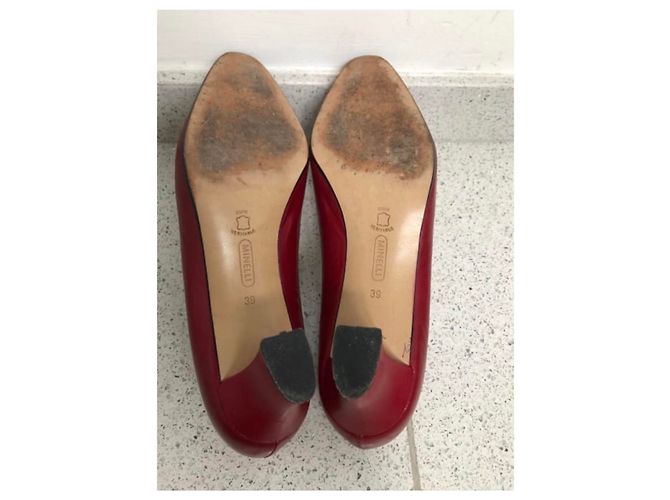Décolleté Minelli T in pelle rossa Rosso - vista 4