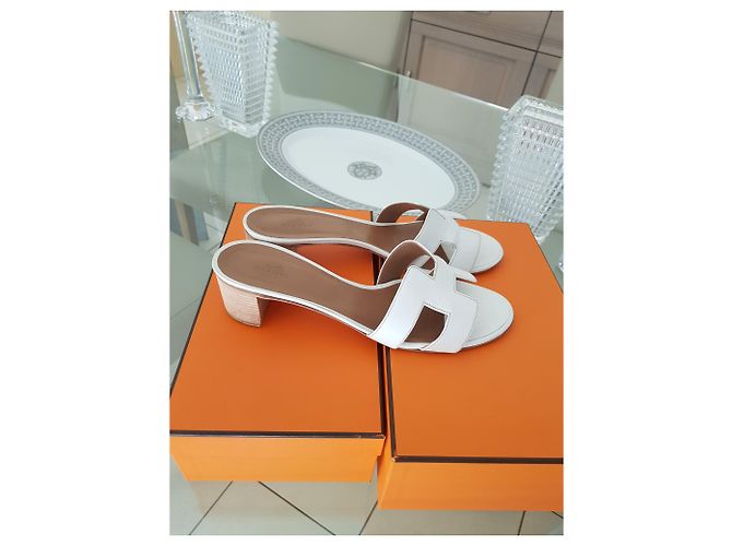 Hermès Hermes Oasis Sandalen Weiß - Ansicht 4