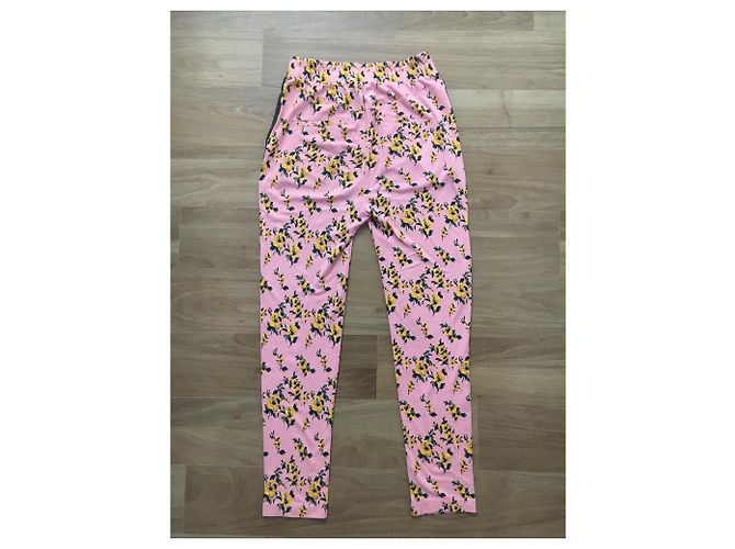 Pantalones slim con estampado floral Baum und Pferdgarten M Multicolor - vista 3