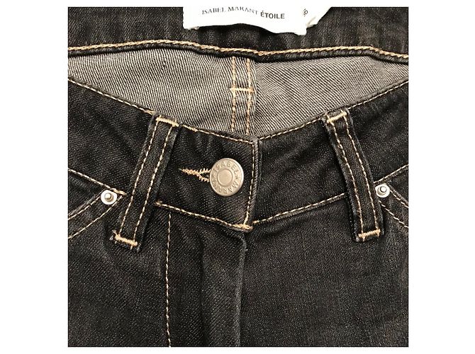 Vaqueros Slim Isabel Marant Etoile Grises - vista 3