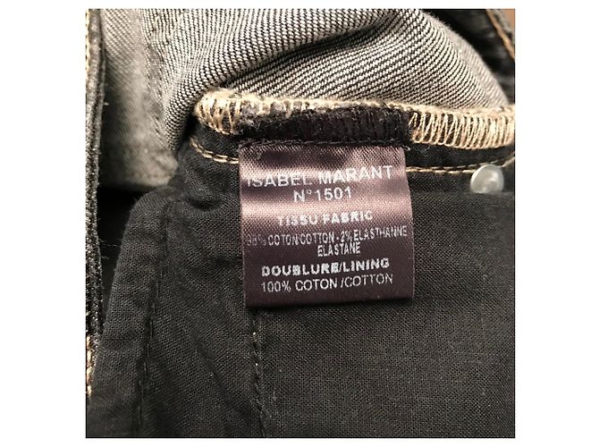 Vaqueros Slim Isabel Marant Etoile Grises - vista 4