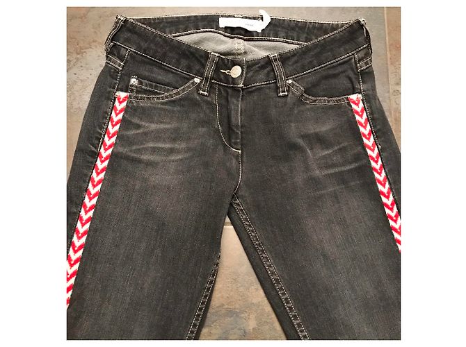 Vaqueros Slim Isabel Marant Etoile Grises - vista 6