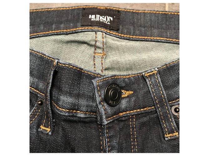 Jeans Slim Hudson Azul - vista 4