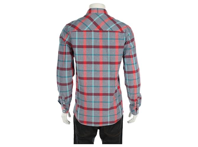 Camisa de algodón con estampado de tartán Samsoe & Samsoe M Multicolor - vista 3