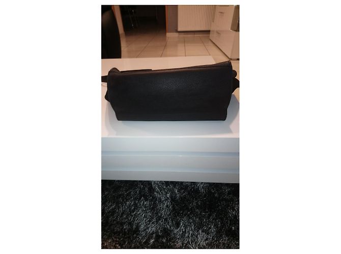 Borsa a mano Céline Trapèze in pelle nera Nero - vista 12