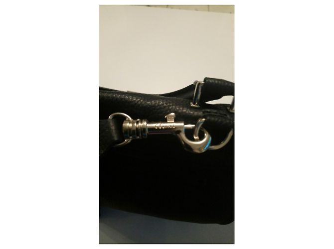 Borsa a mano Céline Trapèze in pelle nera Nero - vista 8