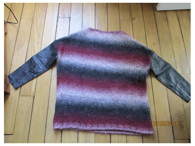 Eleven Paris Texas Mohair Pullover Dunkelrot S Bordeaux - Ansicht 2