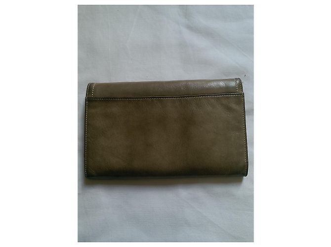 Autre Marque Lancaster Leder Geldbörse Beige - Ansicht 2
