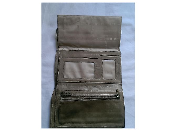 Autre Marque Lancaster Leder Geldbörse Beige - Ansicht 5